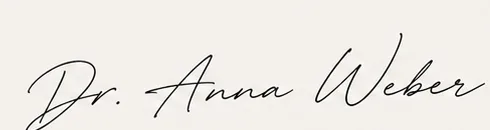 Dr. Anna Weber — Unterschrift