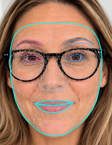 Gesicht analysiert