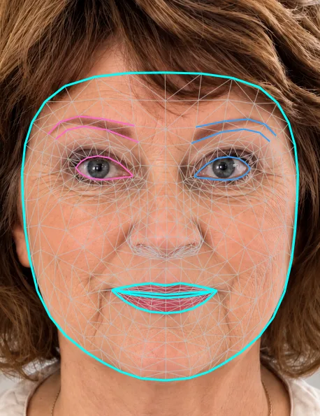 Gesicht analysiert
